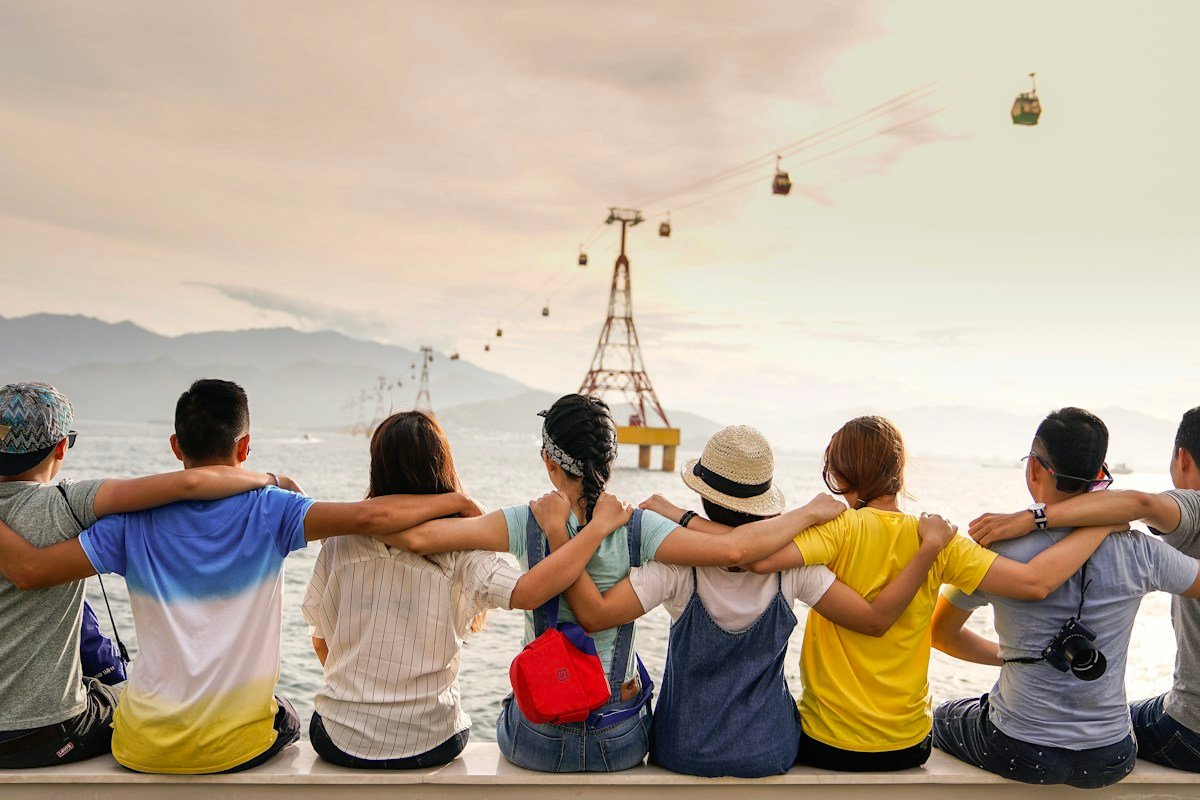Illustrative photograph of a community gathering outdoors